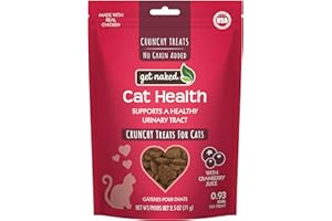 Get Naked Urinary Health Crunchy Treats For Cats, Cranberries, (1 Pouch), 2.5 Oz