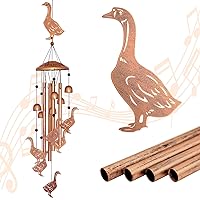GDNSFIT Goose Wind Chimes for Outside, Metal Windchimes Outdoors, Goose Gifts for Women/Men, Memorial/Birthday Gifts, Garden Decor for Outside, Patio or Yard, Durable Chimes for Outdoors
