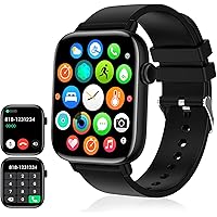 PJYUBVOR 1.90'' with Smart Watch(Answer/Make Calls),Smart Fitness Tracker Watches for Android/iOS Phones,Bluetooth Call and T