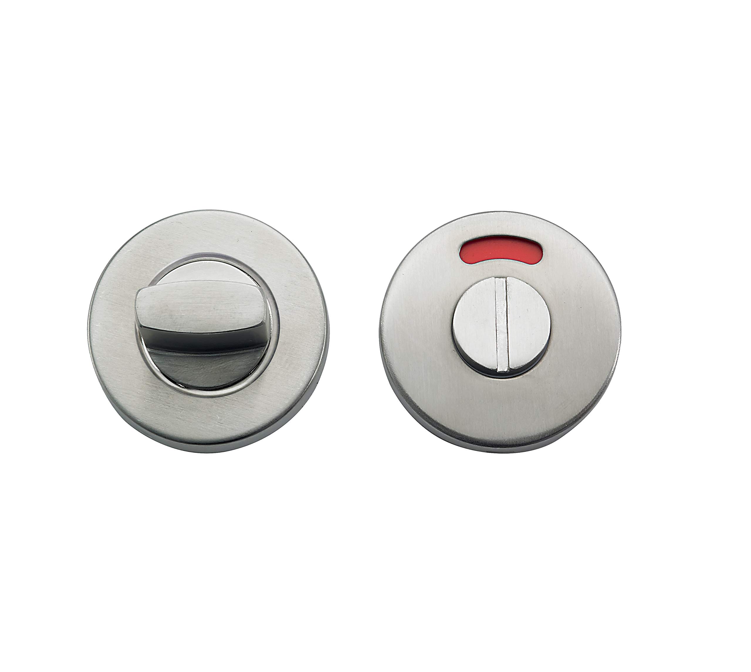 Bricard 667027 Pair of Stainless Steel Toilet Door Rosettes with Indicator
