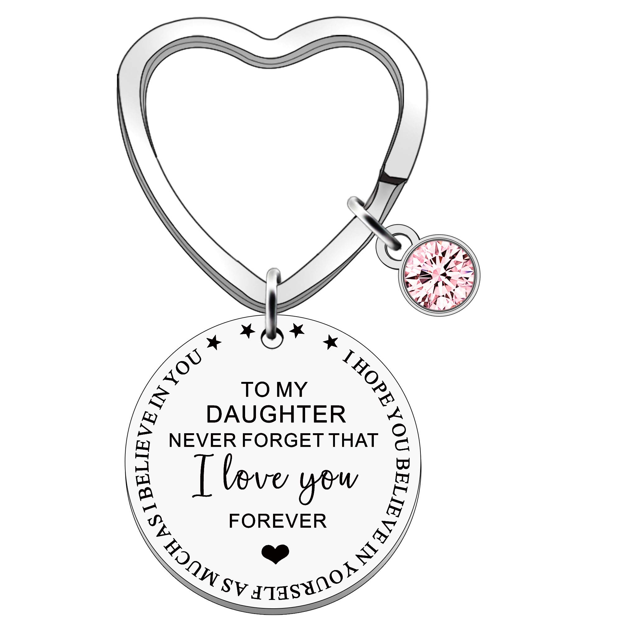 FMCC Daughter Gifts Keyring- Gifts for Daughter Birthday Christmas Xms Keychain