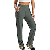 MoFiz Women's Hiking Cargo Pants Lightweight Quick Dry UPF 50 Water Resistant Fishing Camping Travel Pant with 5 Pockets