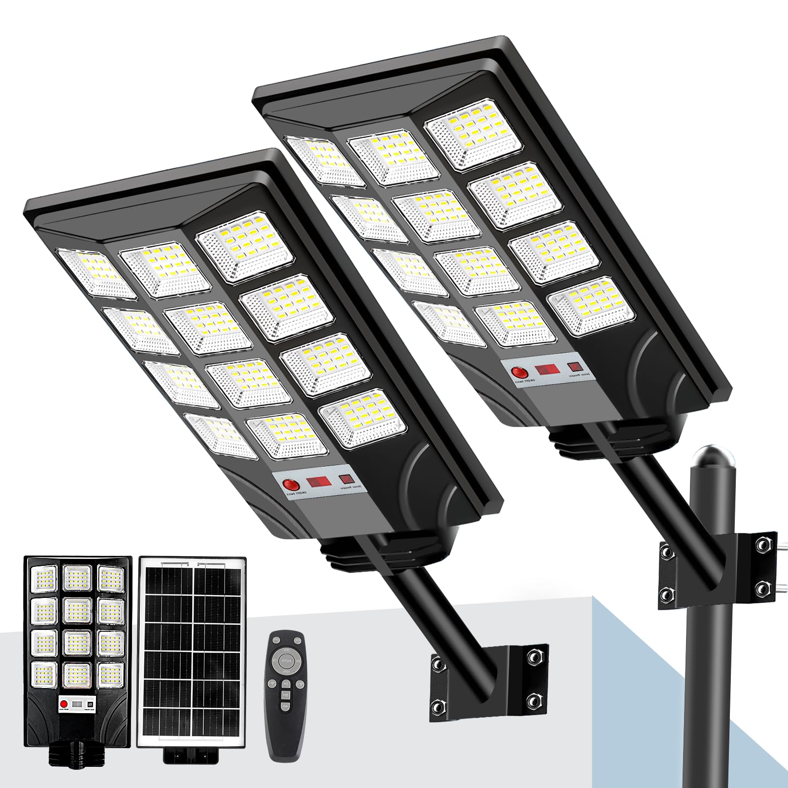 Solar Street Lights Outdoor Waterproof, 20000LM