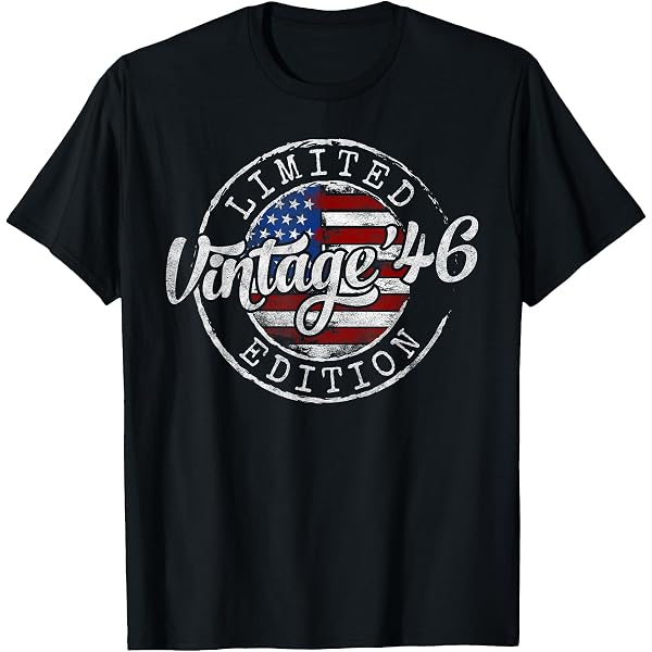 Personalized 79th Birthday T-Shirt – Vintage 1946 “Aged To Perfection” Design, Men’s Or Women’s Fit, Customizable