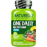 NATURELO Multivitamin for Men - One Daily, 120 Vegetarian Capsules | Vitamins, minerals &amp; organic whole foods, non-GMO