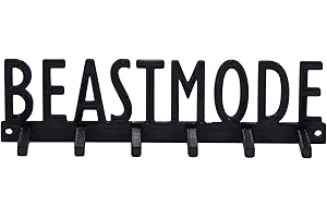 MEDALLURGY Beast Mode Beastmode Marathon Sports Spartan Race Marathon Medal Display Rack Holder Hanger Organizer for Wall OCR Obstacle Course Race Trifecta