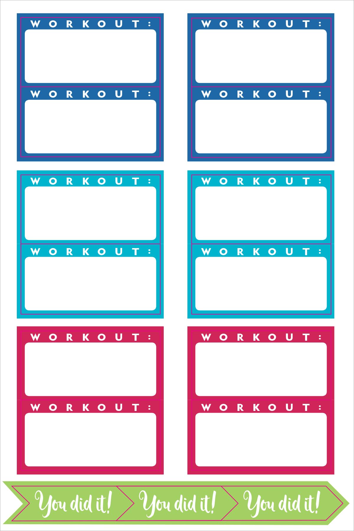 Essentials Health & Fitness Planner Stickers (Set of 325 Stickers)