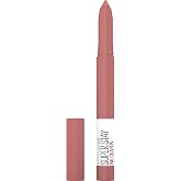 Maybelline Super Stay Ink Crayon Lipstick Makeup, Precision Tip Matte Lip Crayon with Built-in Sharpener, Longwear Up To 8Hrs, On The Grind, Purple Mauve Pink, 1 Count