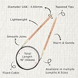 KnitPro Basix Beech Fixed Circular Needles 16 inches 4.00mm view 3