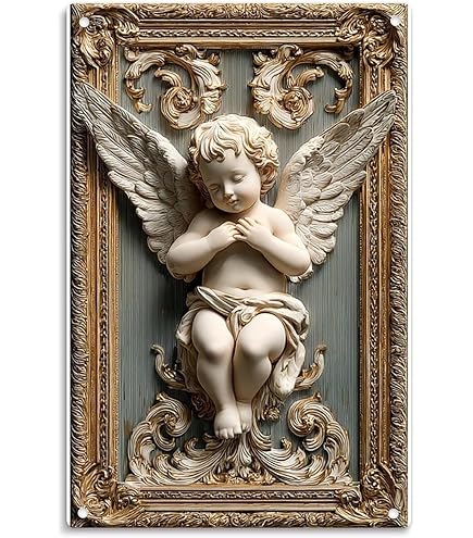 Amazon.com: Touch of Class Cherubs and Blooms Wall Plaque Set of