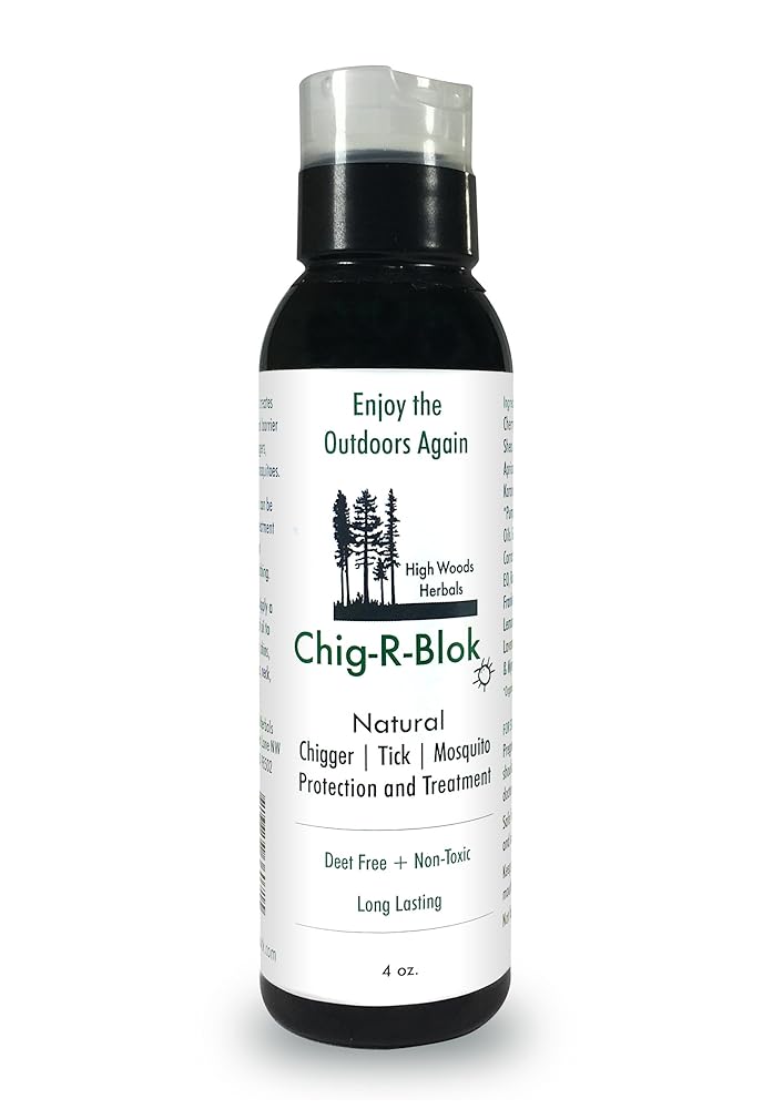 4. Chig-R-Blok Chigger Block Deet-Free Insect, Tick & Mosquitoes Repellent & Treatment Oil, 4 oz
