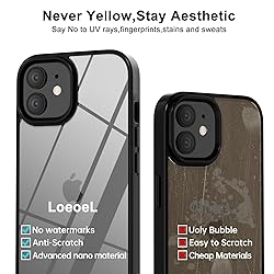 LoeoeL for iPhone 12 Mini Case Clear, Transparent