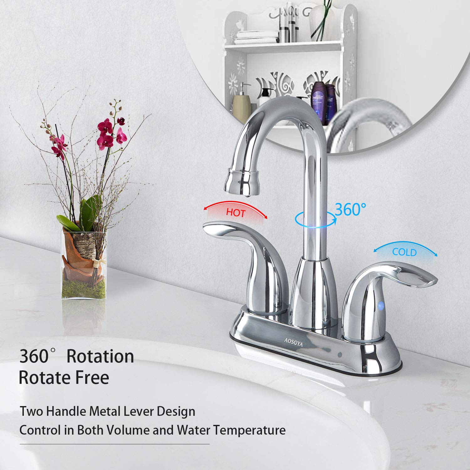all in high quality and low price Bathroom Faucet 4 Inch Centerset