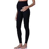 POSHDIVAH Women's Maternity Leggings Over The Belly Pregnancy Yoga Pants Active Wear Workout Leggings