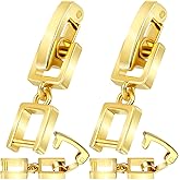 Mxxipp 4pcs Necklace Bracelet Extenders, Foldover Watch Band Extension Clasp, Copper Extension Jewelry Clasps for Jewelry Making- Gold