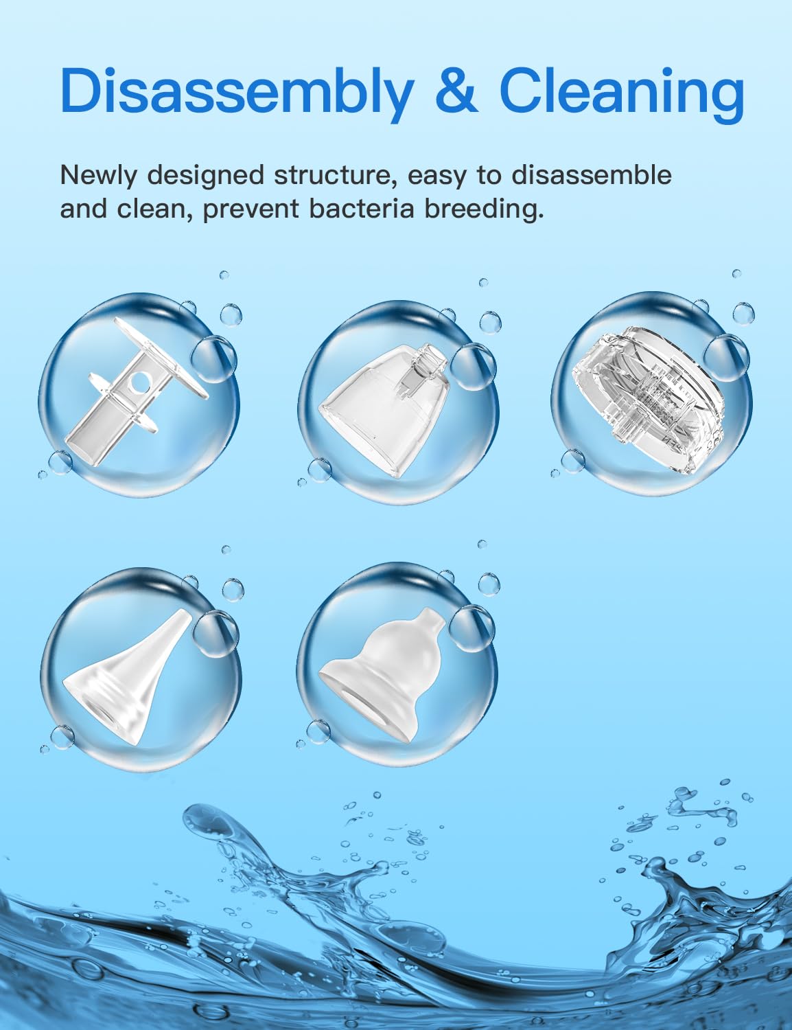 Baby Nasal Aspirator, Electric Nose Sucker with 5 Levels Suction, Soothing Light & Nursery Rhymes (White)