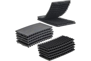 P7yaumy Dual Lock Tape 1in x 2in 10pcs, Dual Lock Heavy Duty Mounting Tape，Interlocking Tape Reclosable Fastener Self Sticky 3550CF Dual Lock Strip for EZ Pass Mounting Tape Black