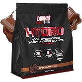 LABRADA Hydro 100% Pure Hydrolyzed Whey Protein Isolate Powder, Lactose Free, Glutamine, Fastest Digesting Whey Available, Instant Mixing, Delicious Taste 47 Servings 4lb (Chocolate)