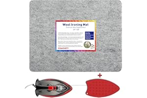 ZOMONETI 18" x 14" Wool Pressing Mat 100% New Zealand Felted Wool Ironing Mat Pad Blanket for Quilter, Sewing, Quilting Supplies and Notions
