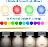 Cadrim Under Cabinet Lights RGB Wireless 13 Colors Dimmable Battery LED view 2