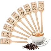 108Pcs 6.3 Inch Kayak Paddle Shaped Wooden Coffee Stirrers - Thick Birch Stir Sticks, Eco-Friendly Biodegradable Beverage Mixer for Coffee, Cocktails, Milk Tea & Hot/Cold Drinks