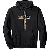 John 3:16 Christian Cross Bible Pullover Hoodie