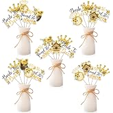 kreat4joy Bee Bridal Shower Decoration, 24pcs She Found Her Honey Decoration Table Centerpiece Stick Double-Sided Printing for Bride to Bee Bachelorette Engagement Wedding Party