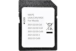 ULFENG Latest Newest Navigation SD Card,Compatible with 2021/22/23-Cx5. 2021/22/23-Cx9. Cx50-2022/23. Mx30-2022/23. 2021/22/23-Cx30. 2021/22/23-M***a-3. USA/CAN/MEX