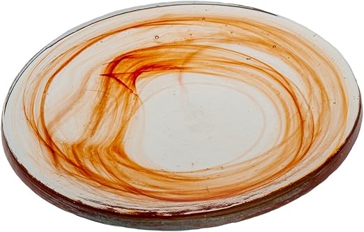 Amazon Com Abigails Clear Stone Age Plate Tangerine Kitchen