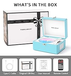 CD Player Portable for Home with Upgraded Speakers