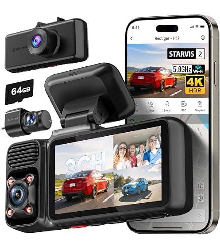 Amazon.com: REDTIGER F7NP Dash Cam & 256GB Micro SD Card, 4K
