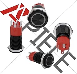 APIELE 10 Amp 16mm Latching Push Button Switch 12V
