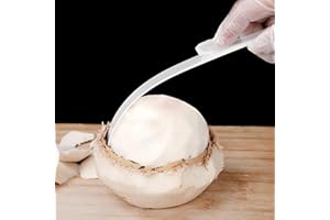 Coconut Meat Scraper & Coconut Opener, Soft and Flexible Coconut Egg Tools Kitchen Utensils for Coconut Melon Ballers Melon B