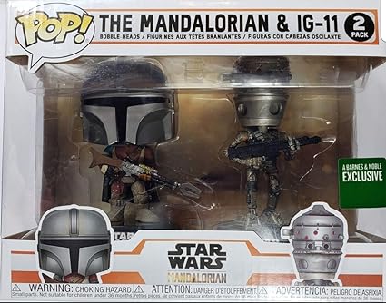 Amazon Com Funko Pop The Mandalorian Ig 11 2 Pack Barnes