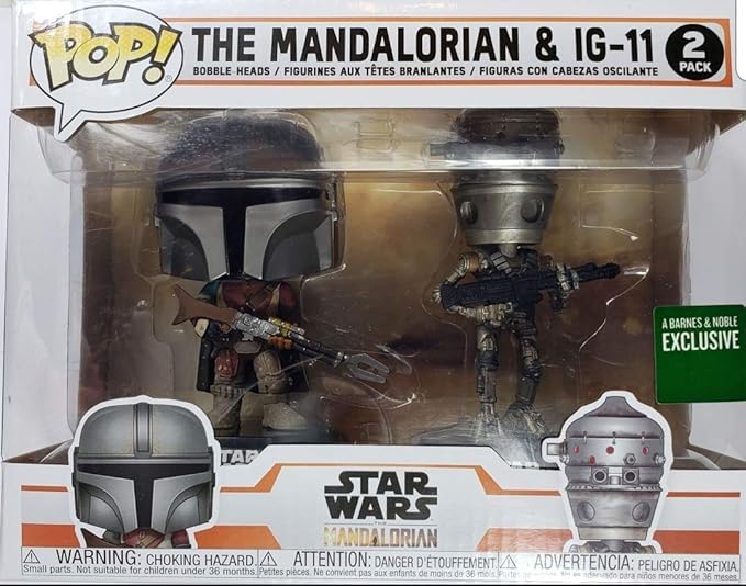 Amazon Com Funko Pop The Mandalorian Ig 11 2 Pack Barnes