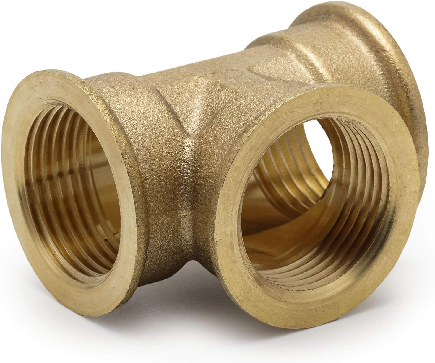 Pipe Tee 3/4 inch Female Thread Fittings Connector Brass NPT