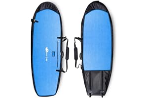 Wave Tribe Hemp Surfboard Travel Bag - Mini Simmons, Shortboard, Longboard Surfboard Bag, 20mm Padding, YKK Zipper, Multiple Pockets, Keeps Boards Cool, Easy Carry Straps, Rated as Best by ESPN