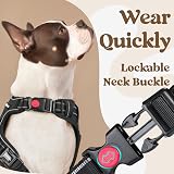 rabbitgoo Dog Harness Small Adjustable No Pull Reflective Front Back Clips view 4