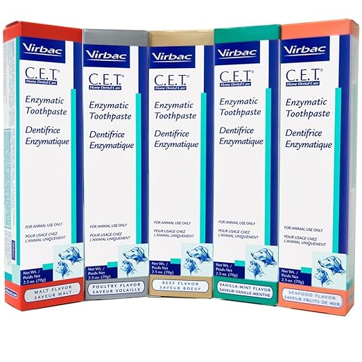 CET Pet Toothpaste 2.5oz (70gm), Flavor Malt Amazon.co.uk Pet Supplies