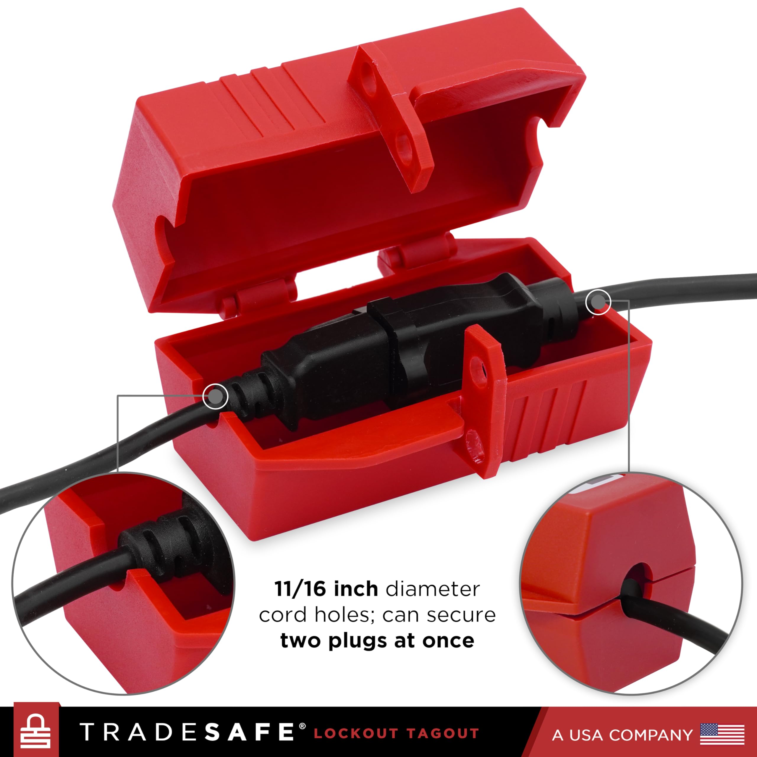 Mua TRADESAFE Plug Lock for Lockout Tagout - 110-125 Volt Power Cord ...