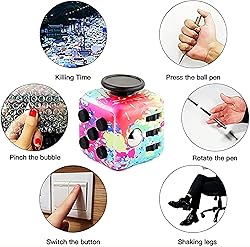 Noanbemk 4pcs Pack Stress Cube，Fidget Magic Cube