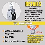 FITHOIST 1100lb Block Tackle Pulley 50ft 3/8in Rope 5:1 Lift System Hoist view 6