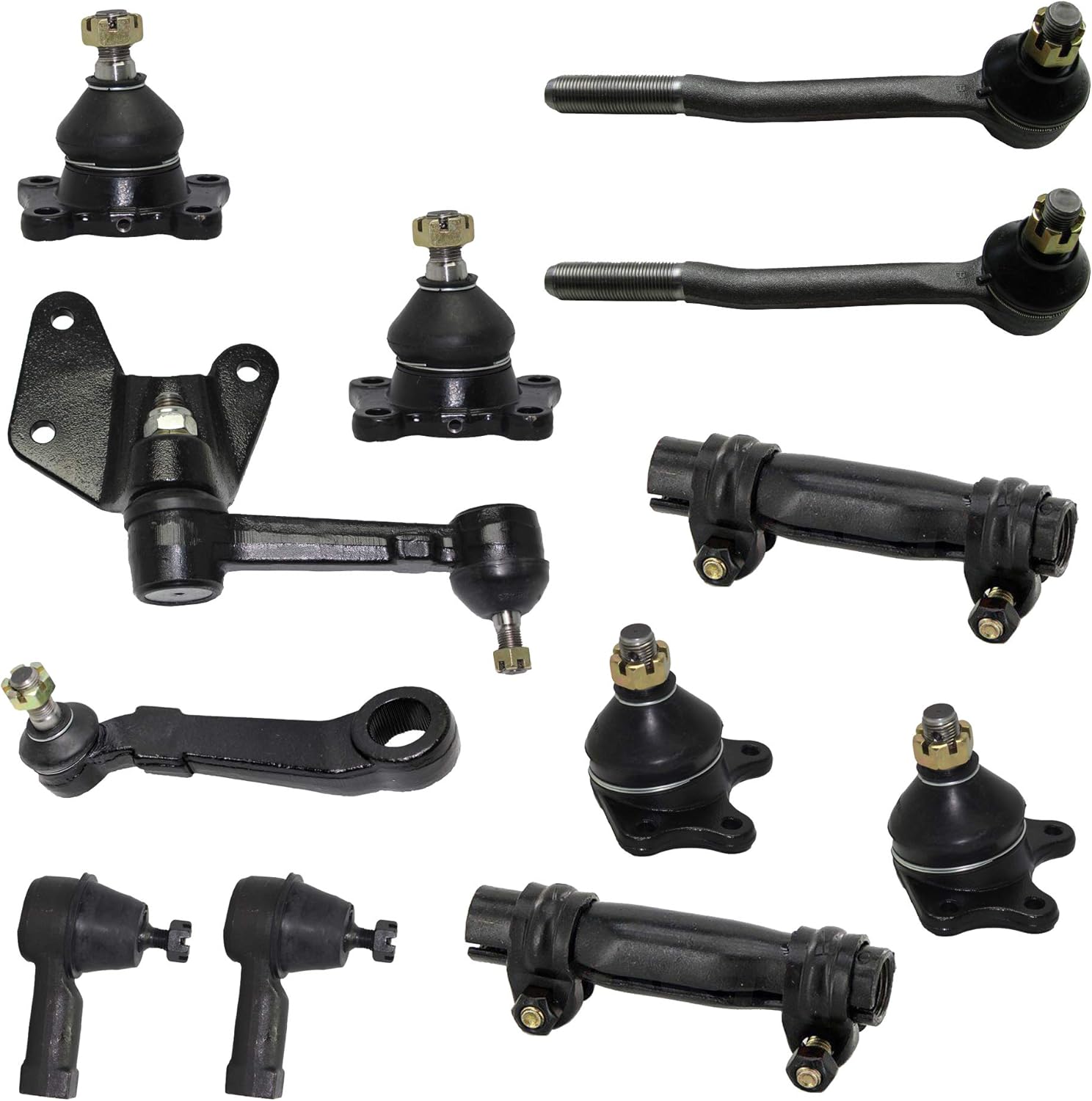 10 Pc Kit Upper & Lower Ball Joint Tie Rod Idler Arm For Toyota 4WD