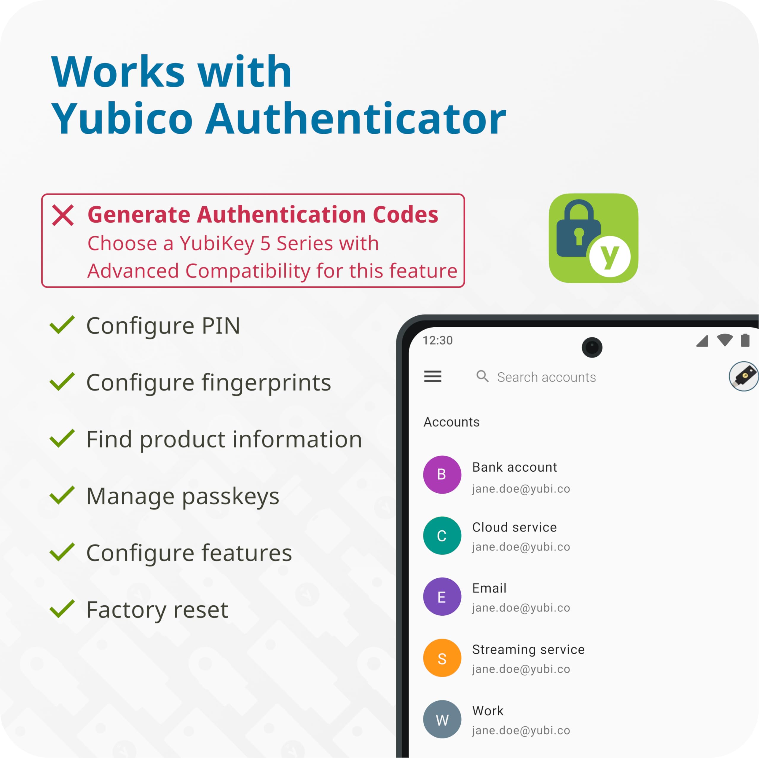 Yubico - YubiKey Bio C (FIDO Edition) - Basic Compatibility - Multi-Factor authentication (MFA) Security Key and passkey, Connect via USB-C, Biometric, FIDO Certified - Protect Your Online Accounts