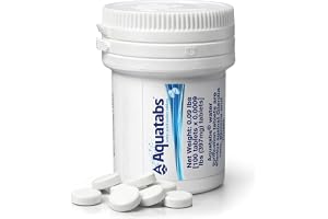 Aquatabs Water Purification Tablets, 397mg 100 Pack, Camping & Emergency | Water Filtration System for Boating, Marine, Survival Kit. Easy-to-use purifier treatment for safe drinking water