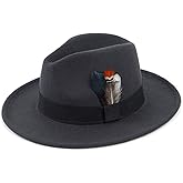 FADACHY Classic Fedora Hats for Men & Women Wide Brim Felt Hat Panama Dress Fedora Hat