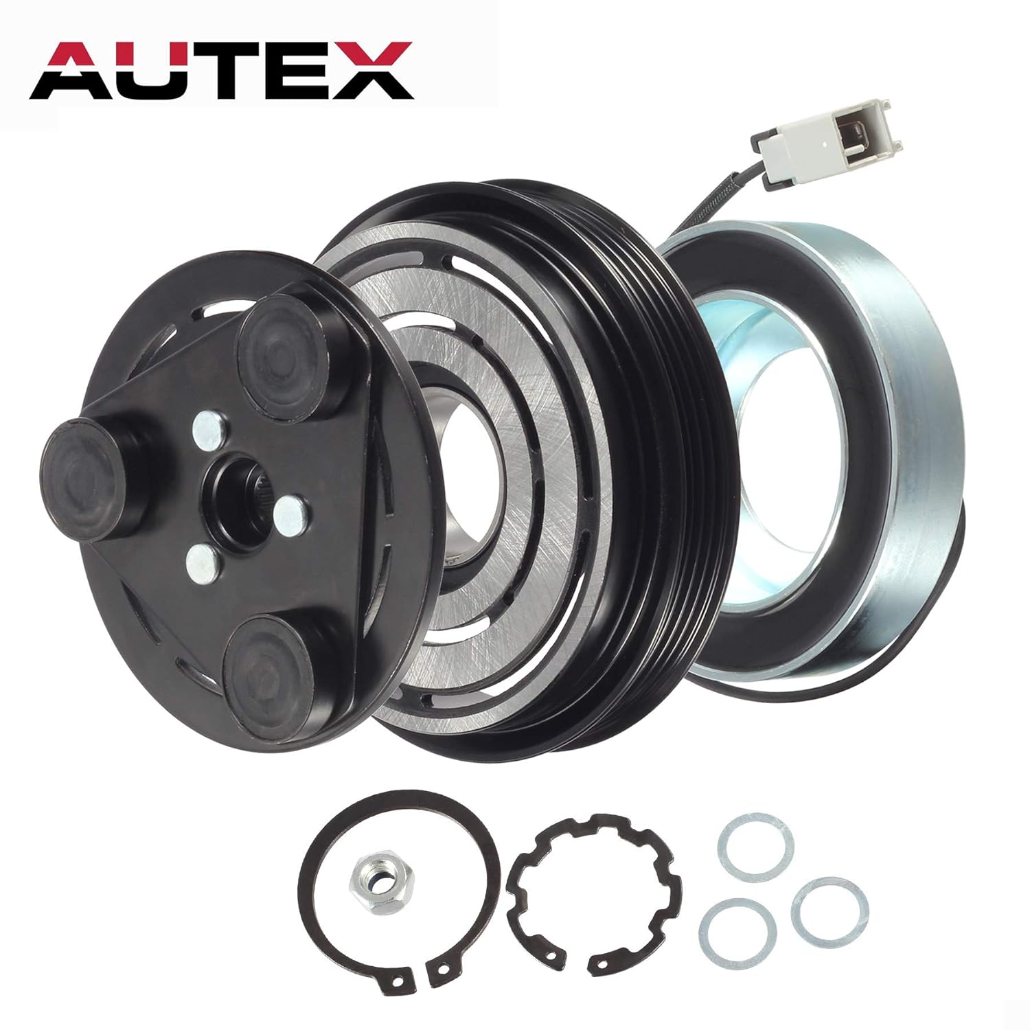 AUTEX AC A/C Compressor Clutch Coil Assembly Kit 73111FE021 73111FE040
