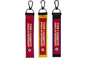 3 pack Type 1 Diabetes Medical Alert Bag Tag First Aid Tag for Bag Keys Luggage Insulin Depend Key Tag T1d Diabetic Identific