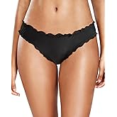 Tempt Me Women Twist Bikini Bottom Moderate High Cut Bathing Suit Bottoms Ruched Swimsuit Bottom
