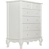 Evolur 8341-FR Aurora 6 Drawer Tall Chest Frost
